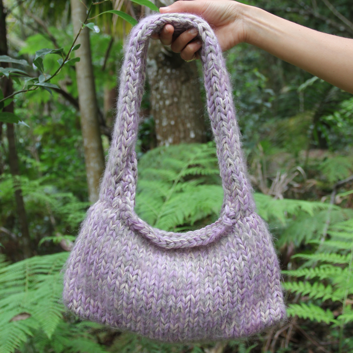 Heart Knitted Bag