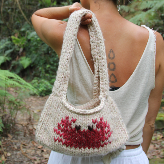 Crab Knitted Bag