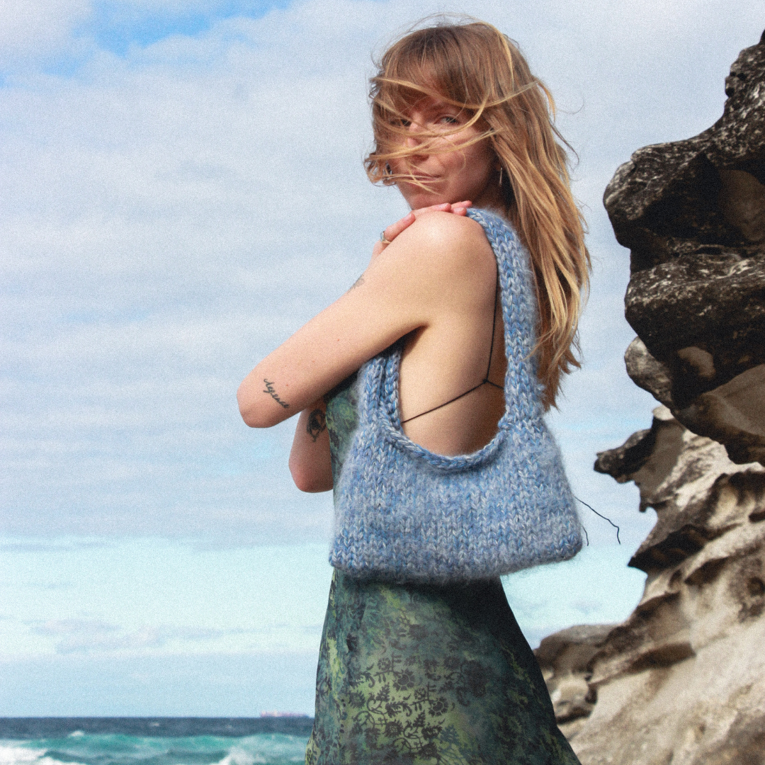 Ocean Knitted Bag