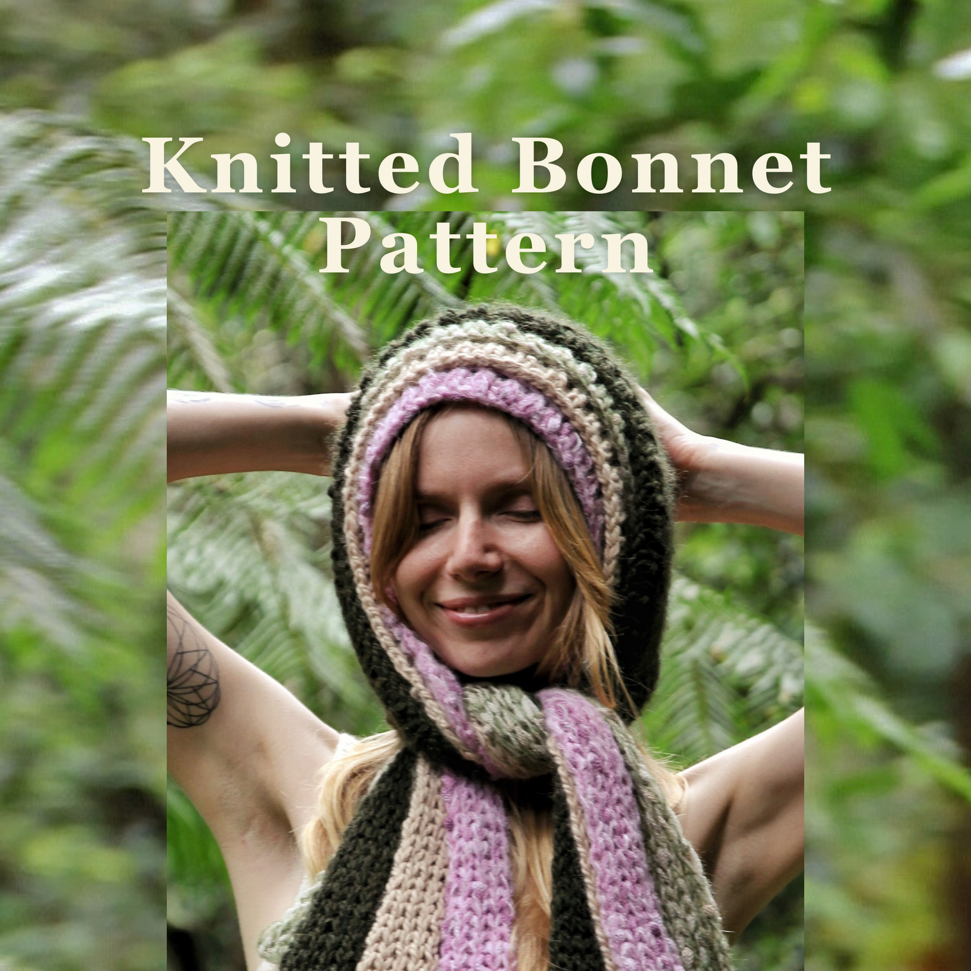 Knitted Bonnet Pattern PDF – Made by Polina