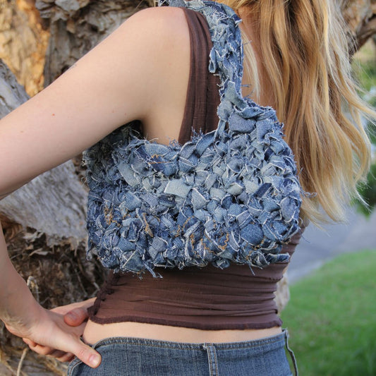 Denim Crochet Bag 2