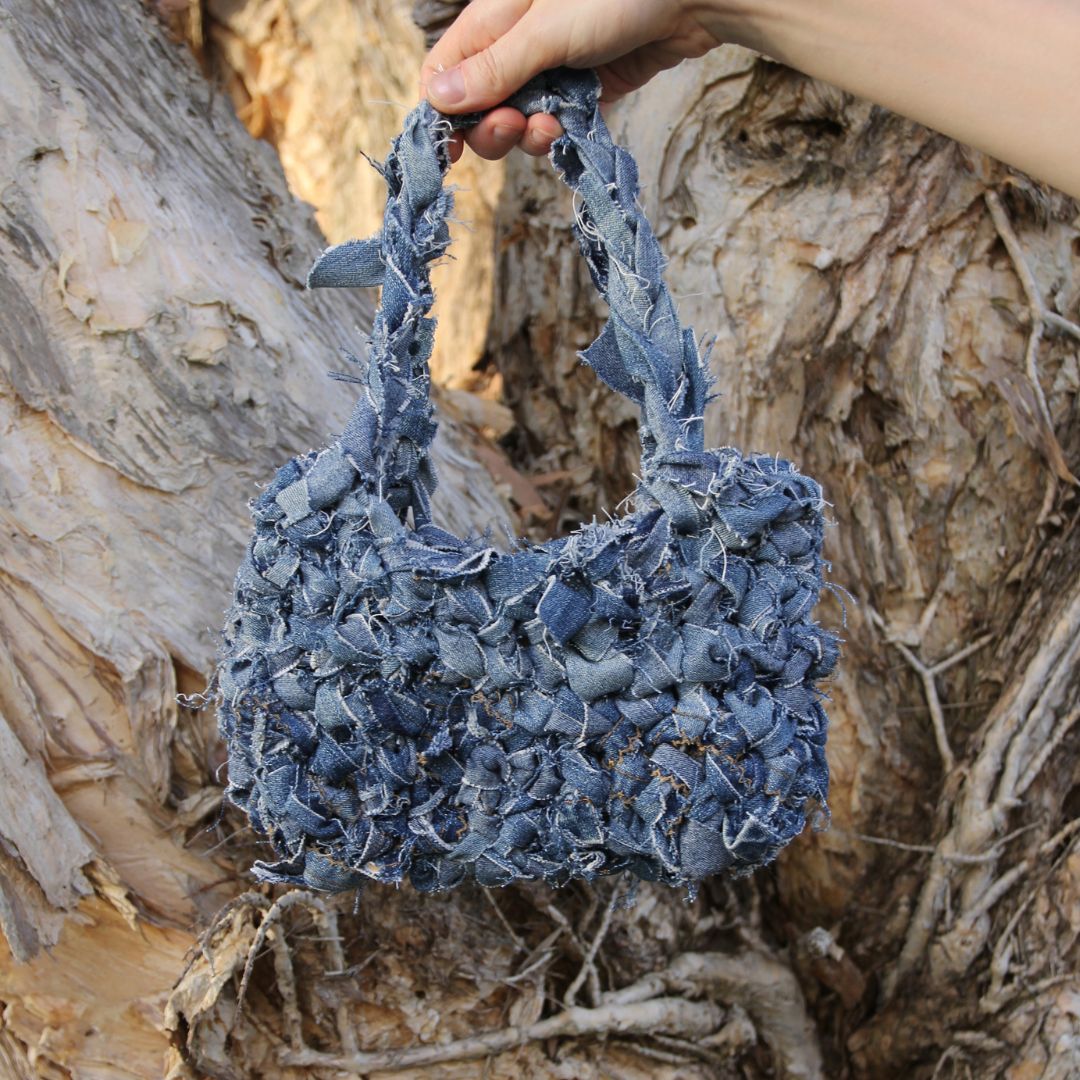 Denim Crochet Bag 2