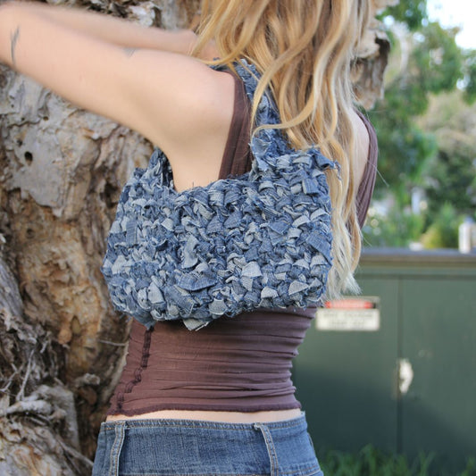 Denim Crochet Bag 3