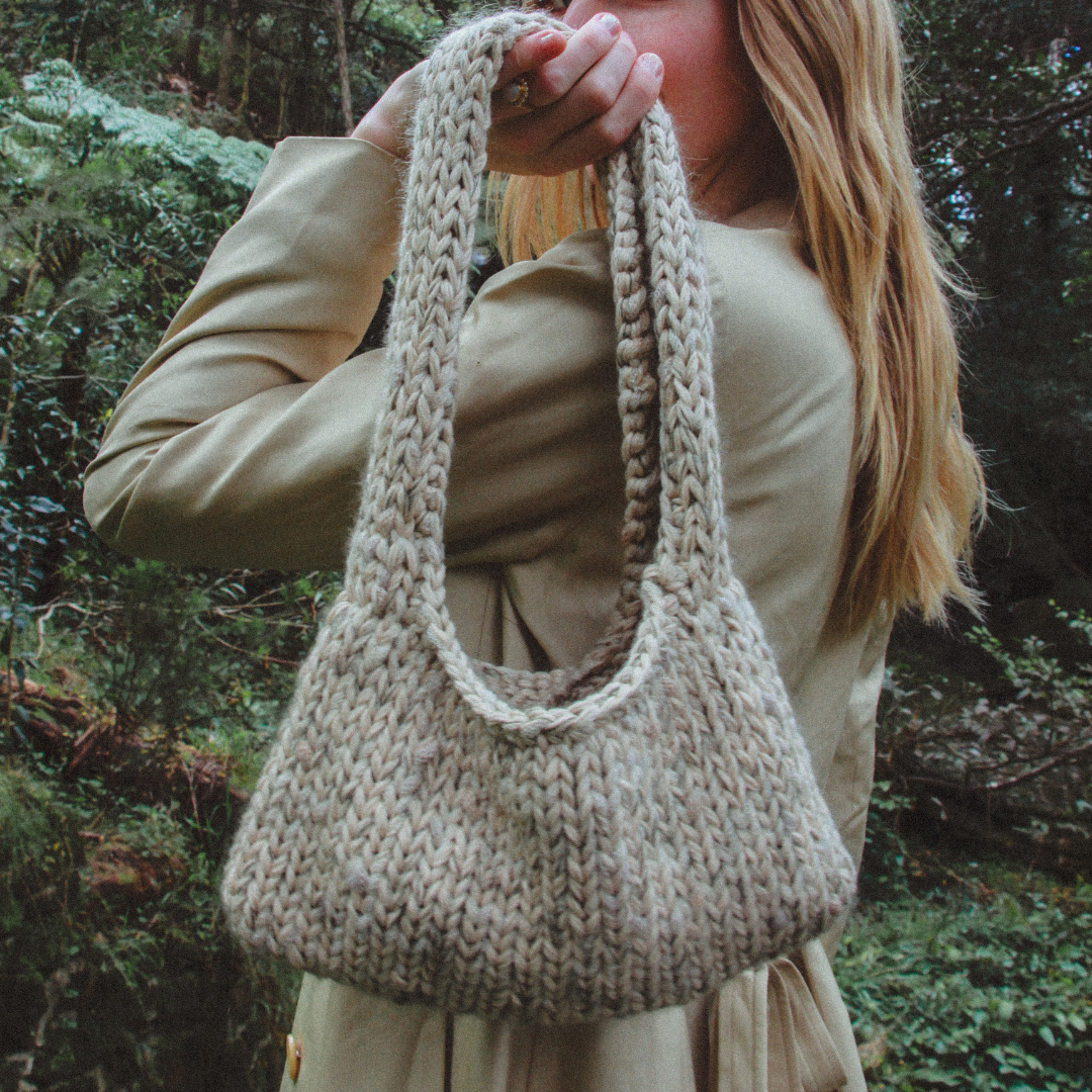 Cream Knitted Bag