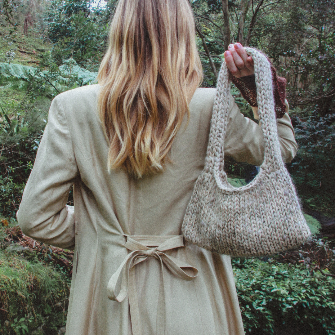 Cream Knitted Bag