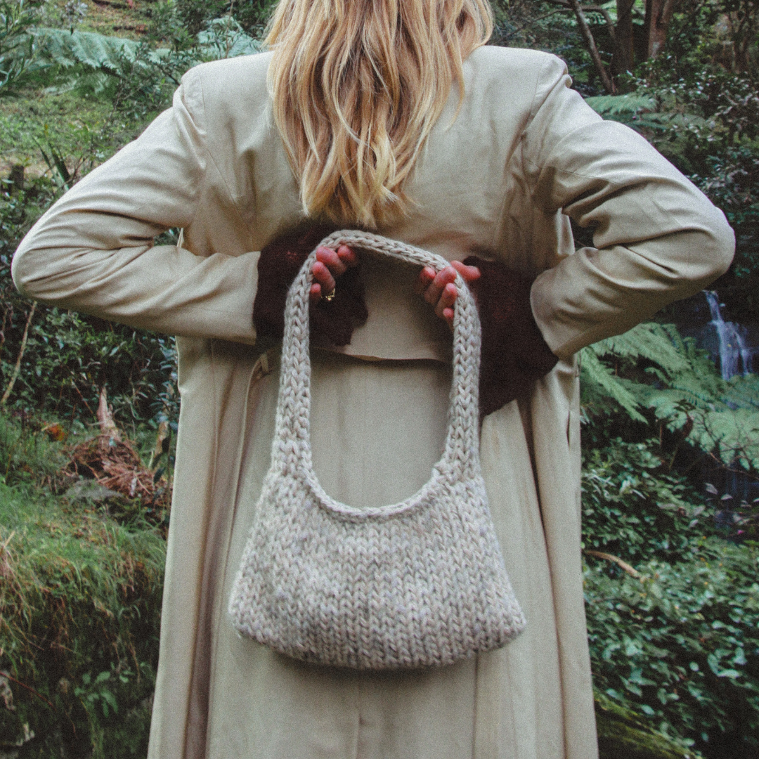 Cream Knitted Bag