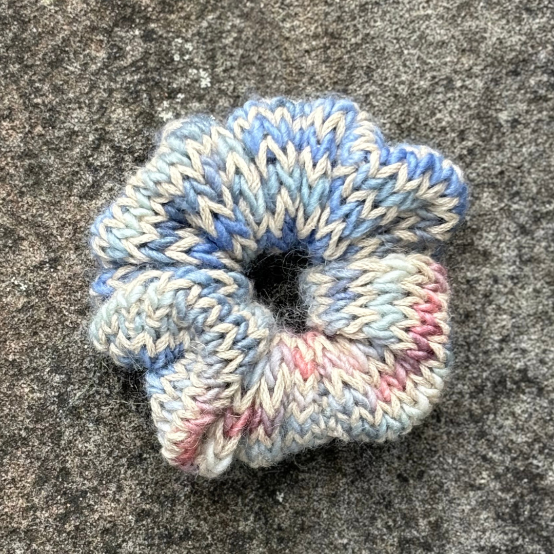 Sunrise Knitted Scrunchie