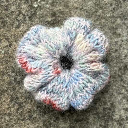 Clouds Knitted Scrunchie