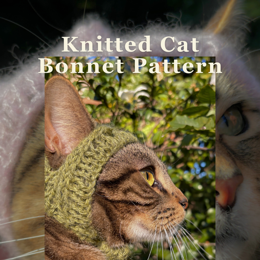 Knitted Cat Bonnet Pattern PDF